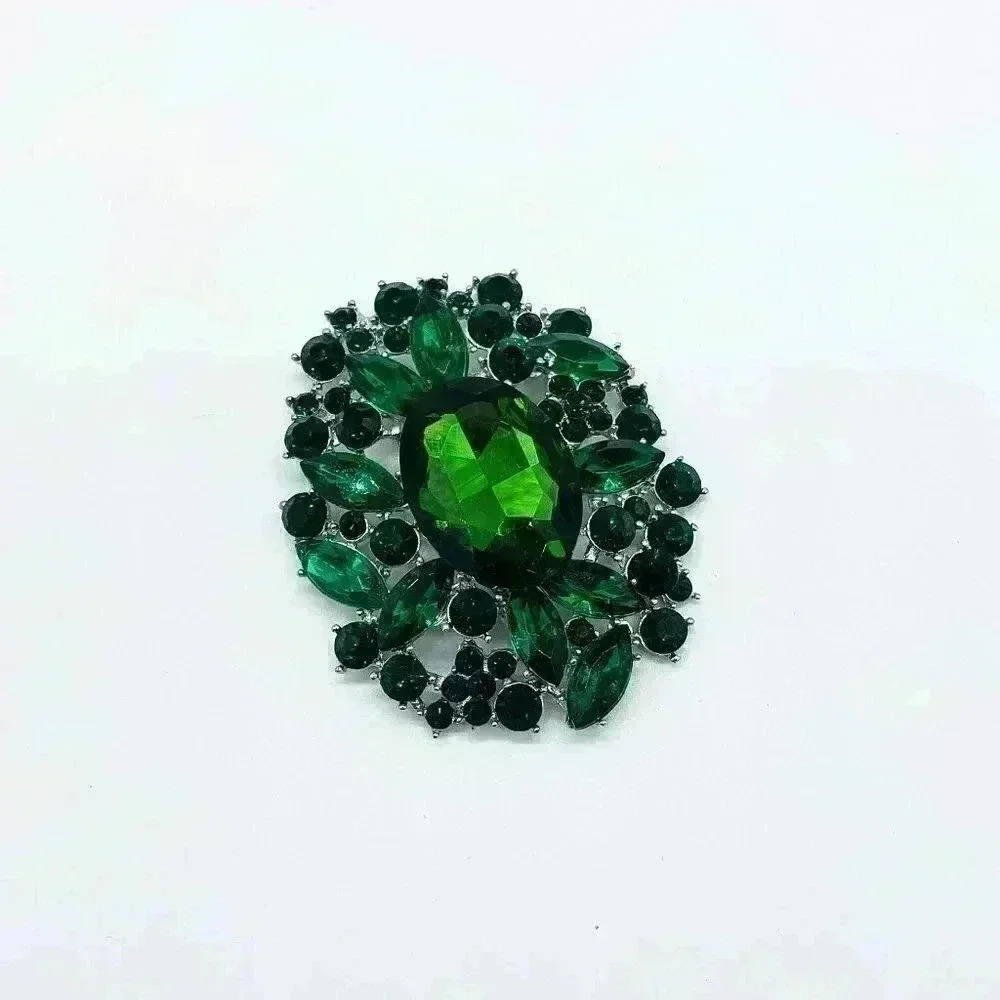 Vintage Green Brooch